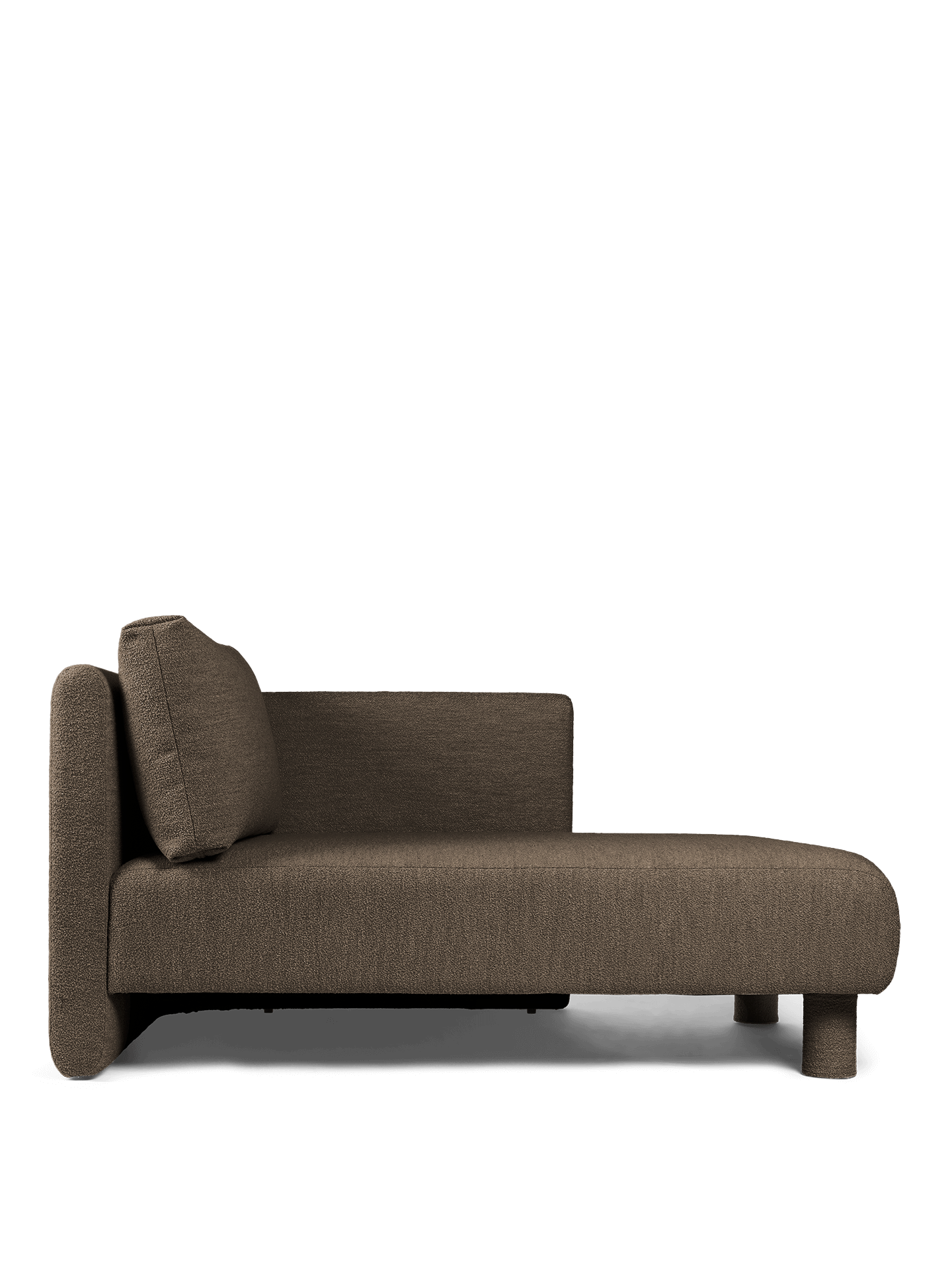 Dase modulares Sofa - rechts mit dem Handwerk mit dem Handwerk dunkelbraun