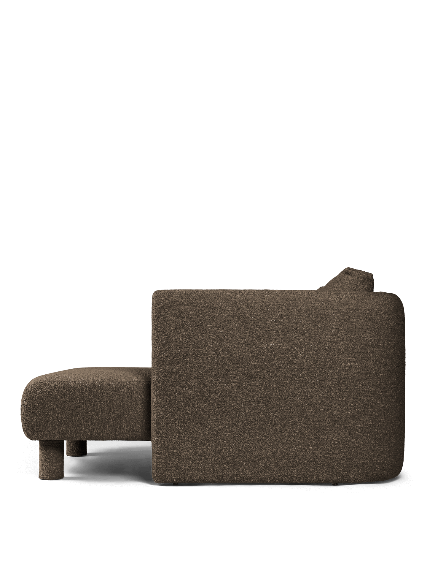 Dase modulares Sofa - rechts mit dem Handwerk mit dem Handwerk dunkelbraun