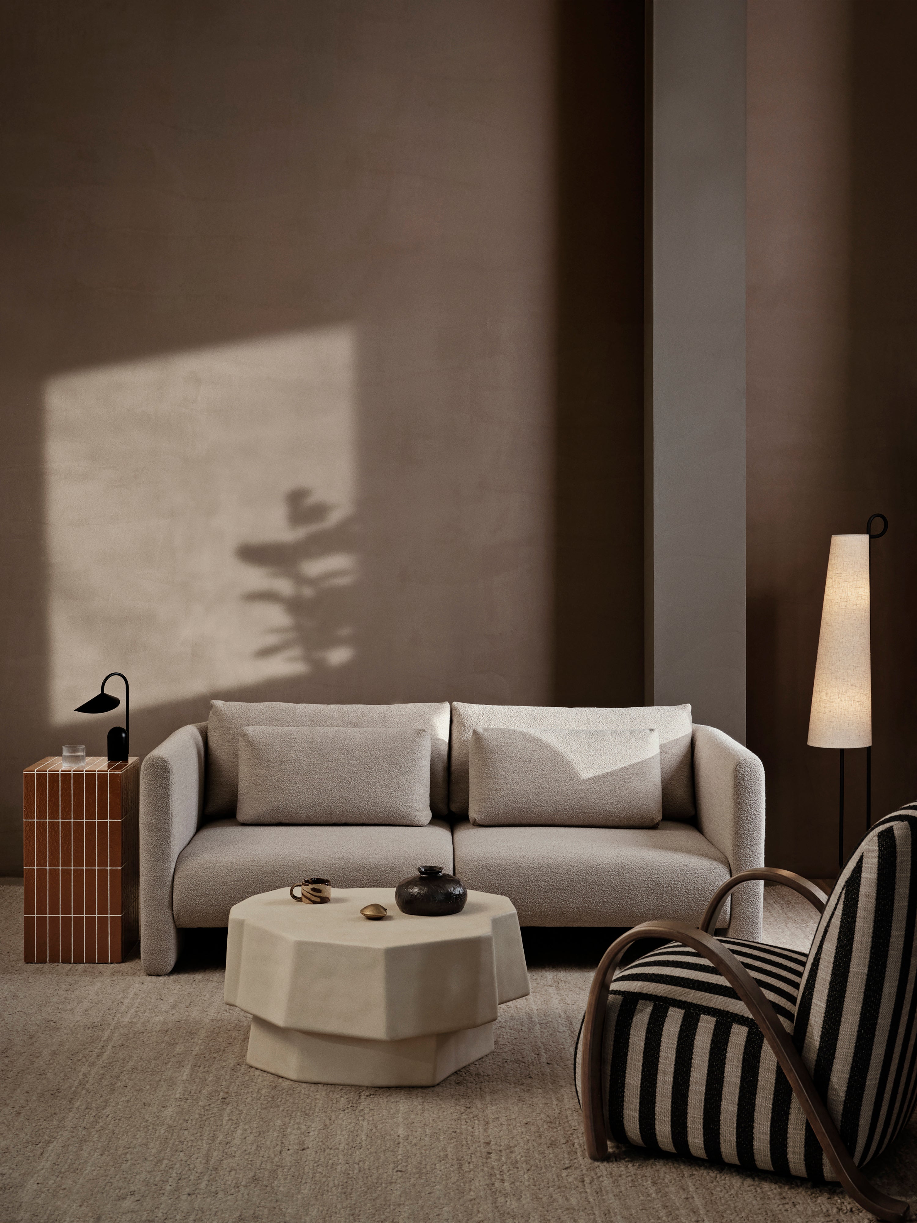 Dase modular sofa - soft bouclé beige sofa