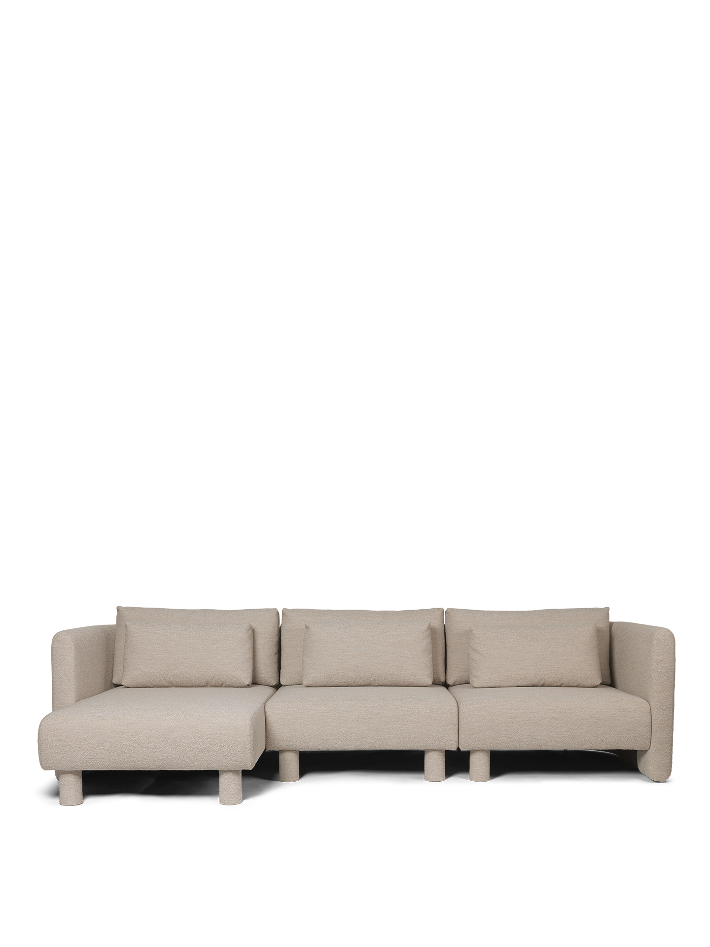 Dase modular sofa - left -handed upholstered chaiselong