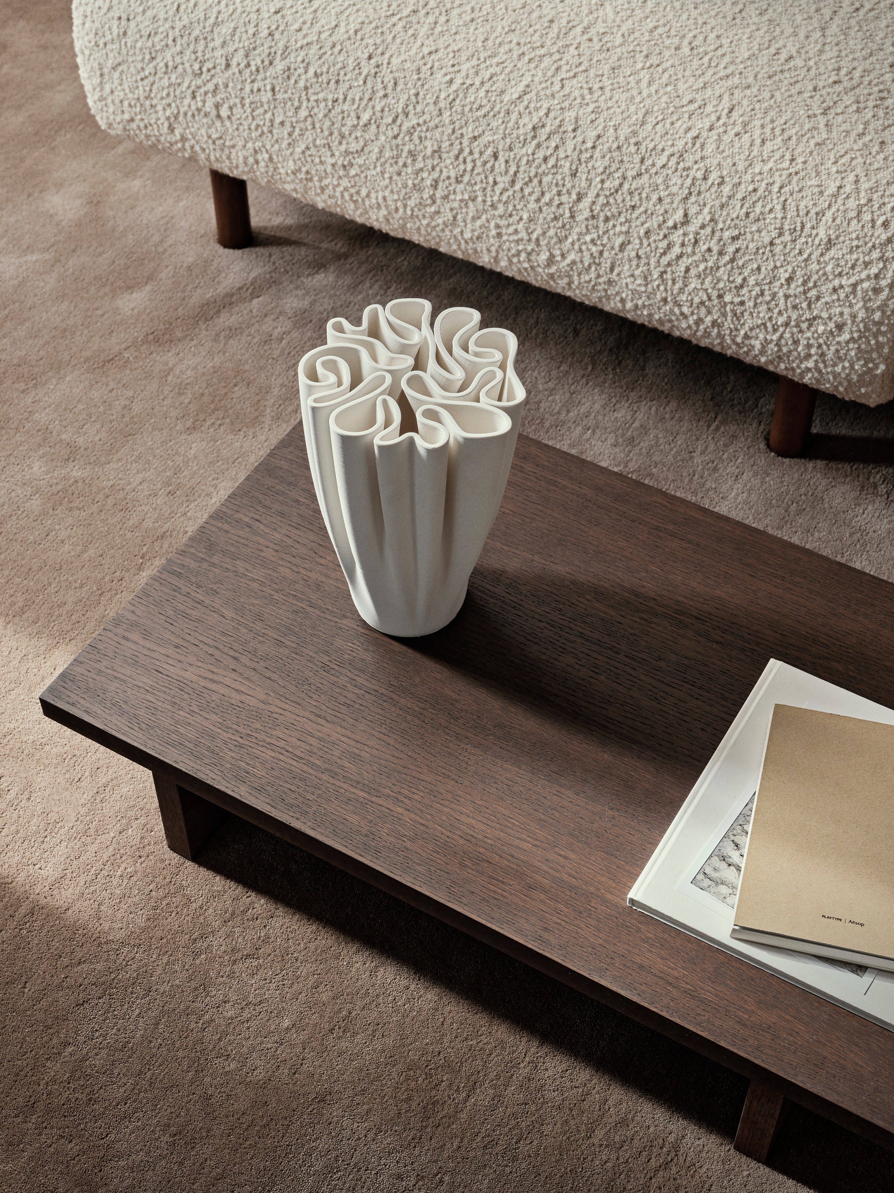 Dark oak wooden exposure table