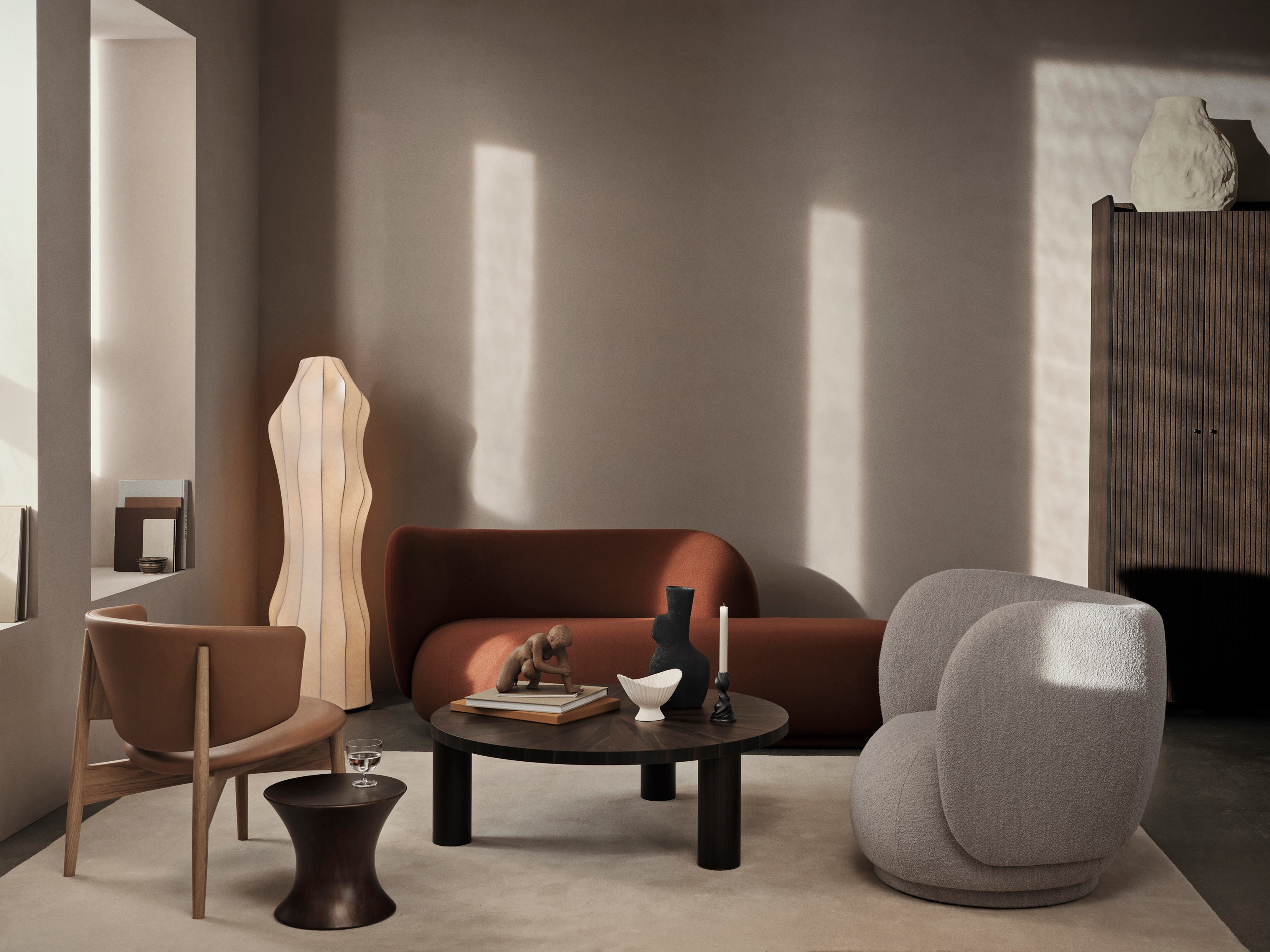 Dae white floor lamp