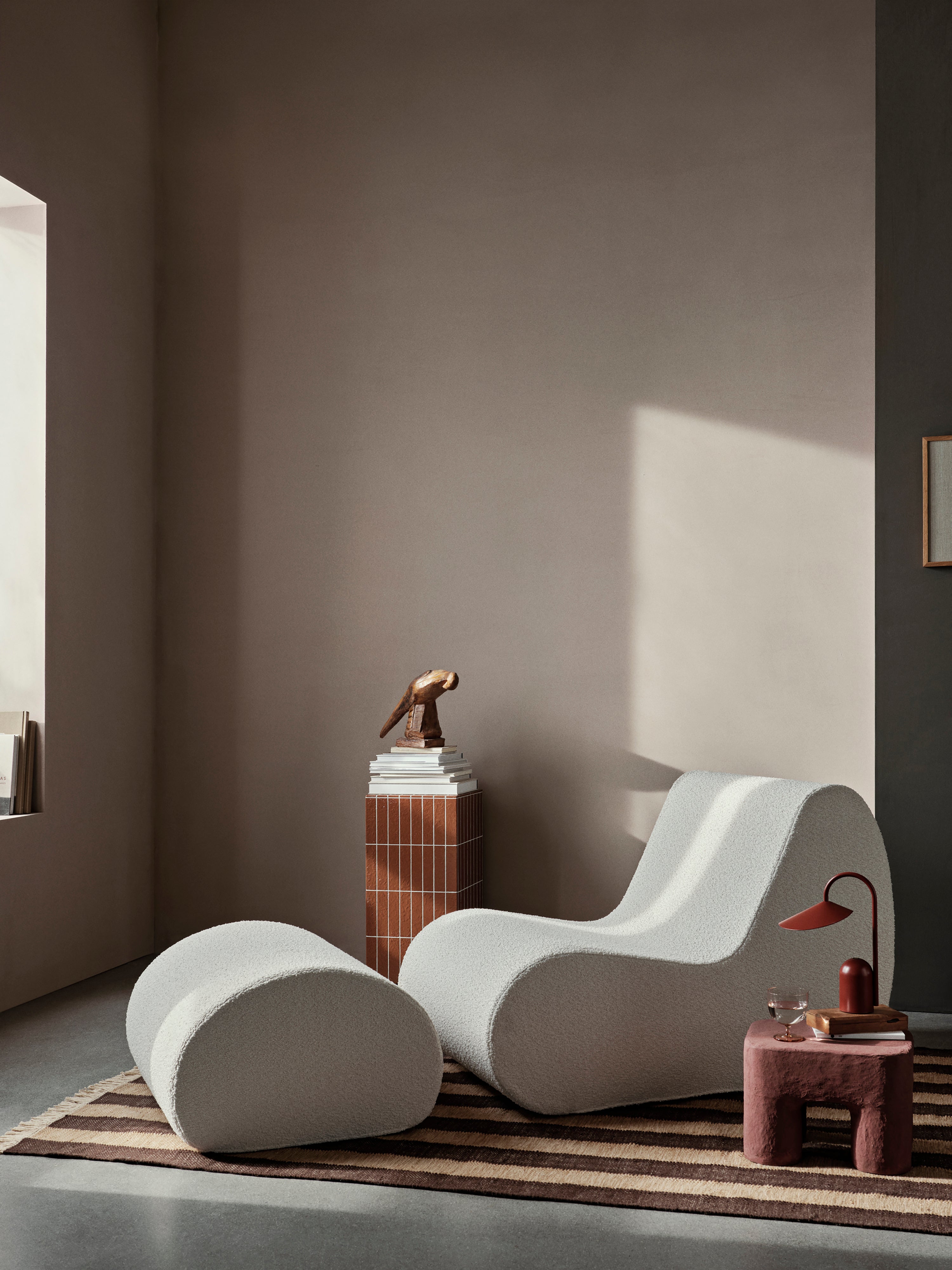Modulares Sofa äußere Roula gebrochen weiß