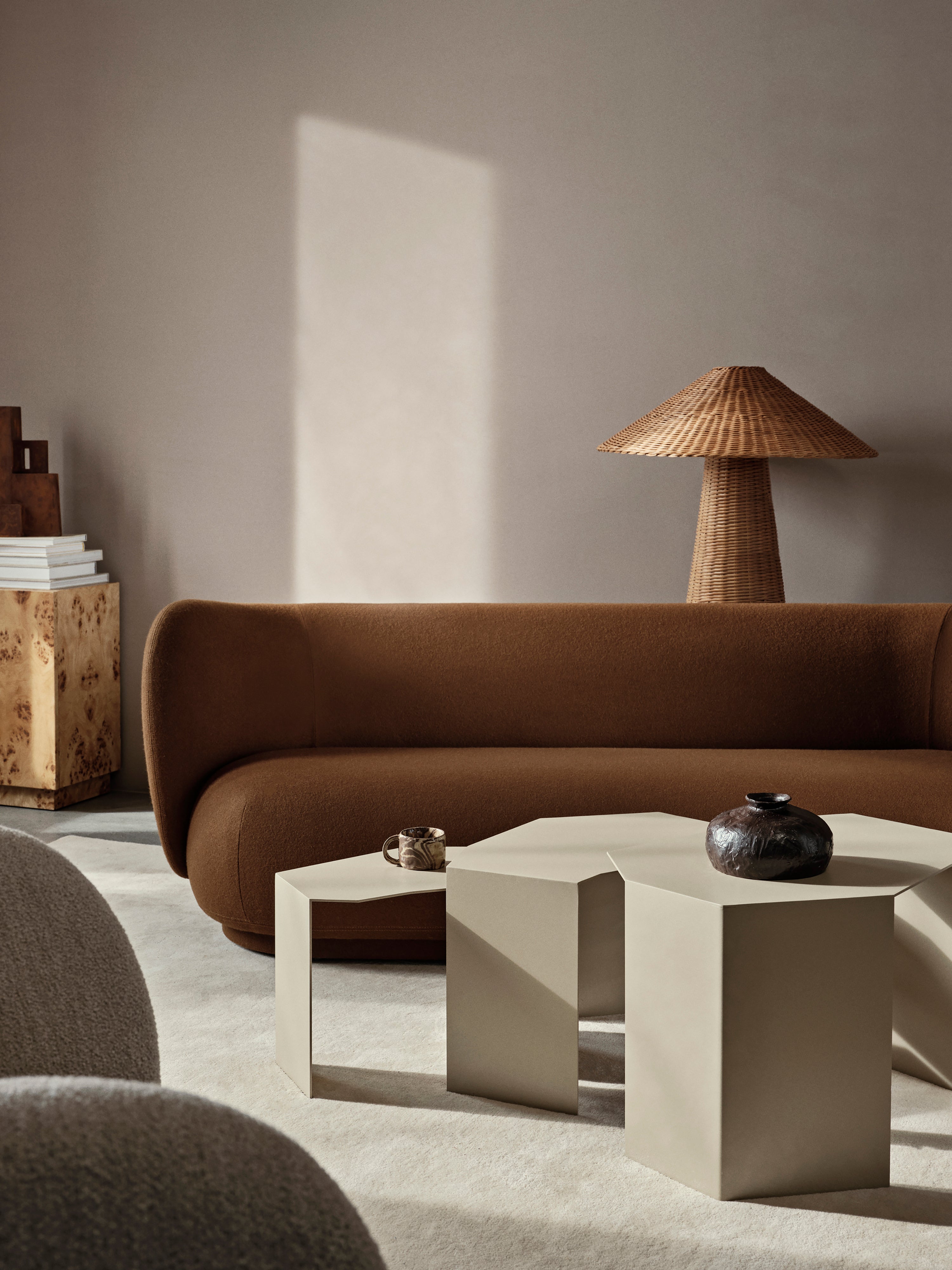 Rico Polstered 3-Person-Sofa