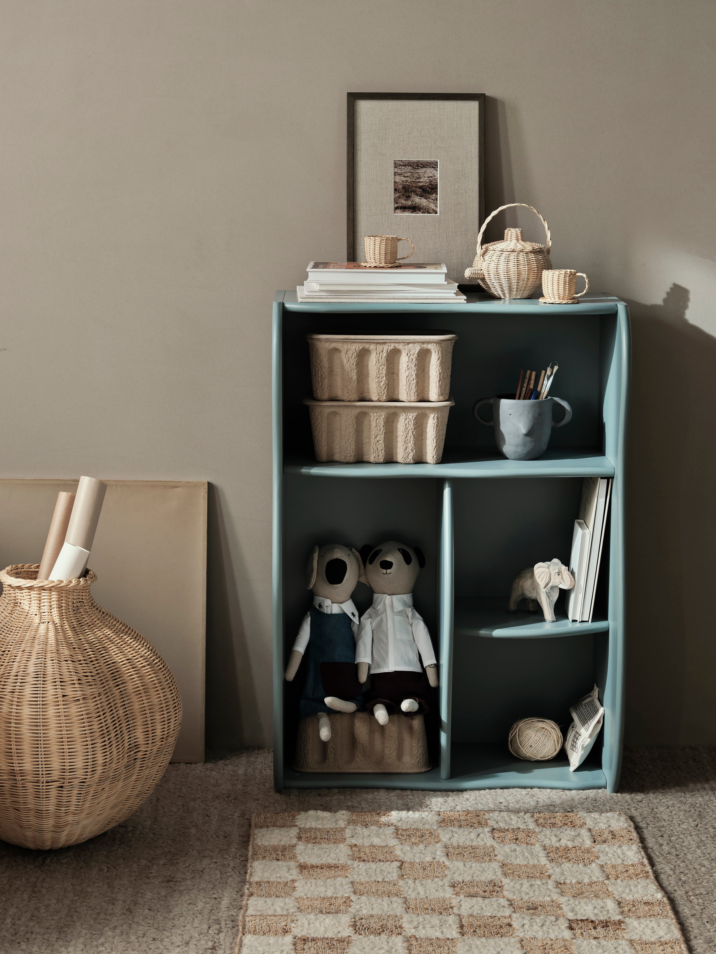 BOLA Vase geflochtenes Rattan 