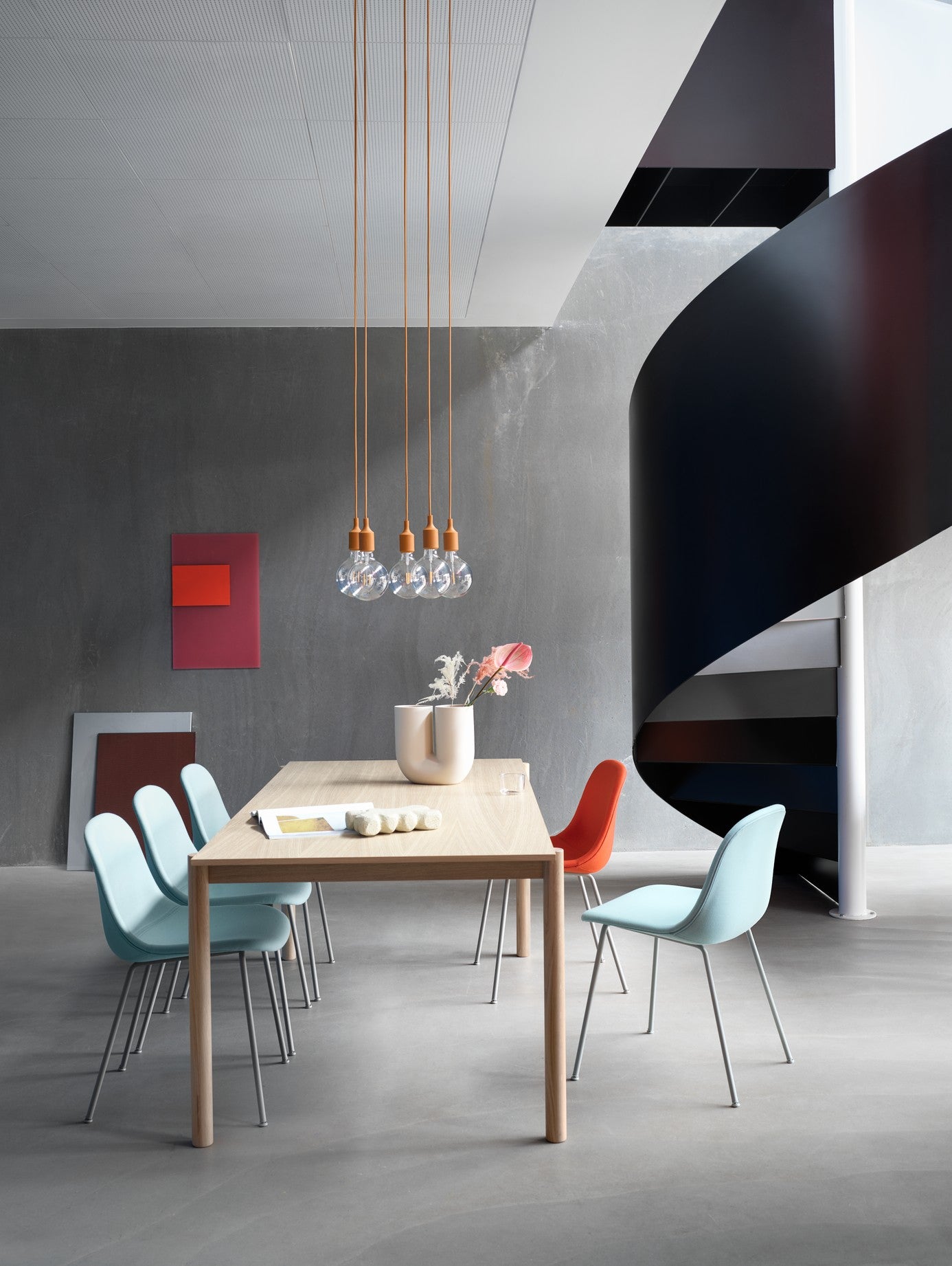 Lampa wisząca E27 pomarańczowy