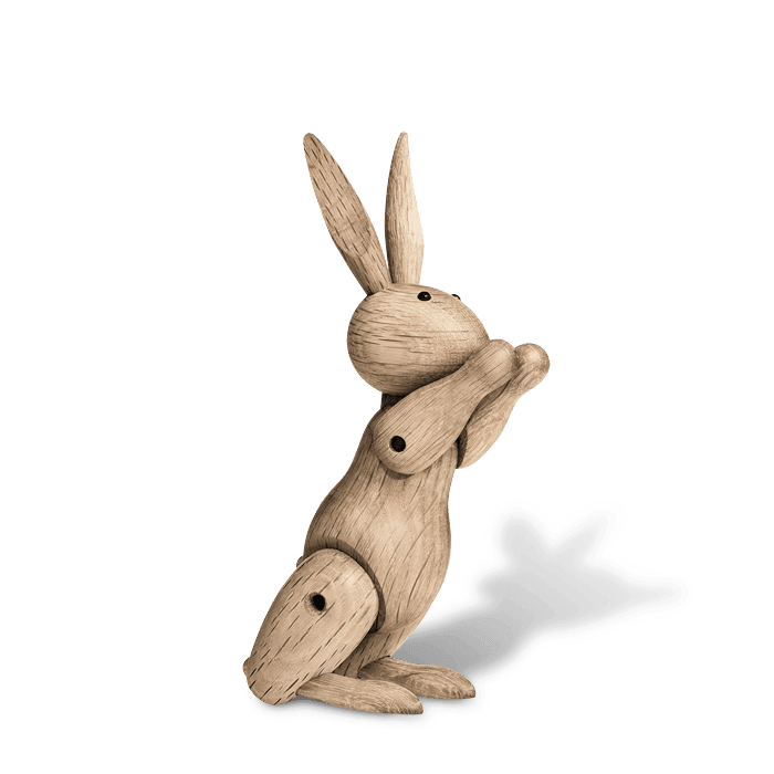 Figurka dekoracyjna RABBIT drewno dębowe Kay Bojesen    Eye on Design