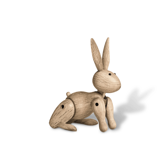 Figurka dekoracyjna RABBIT drewno dębowe Kay Bojesen    Eye on Design