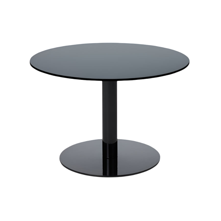 Side table round flash black base