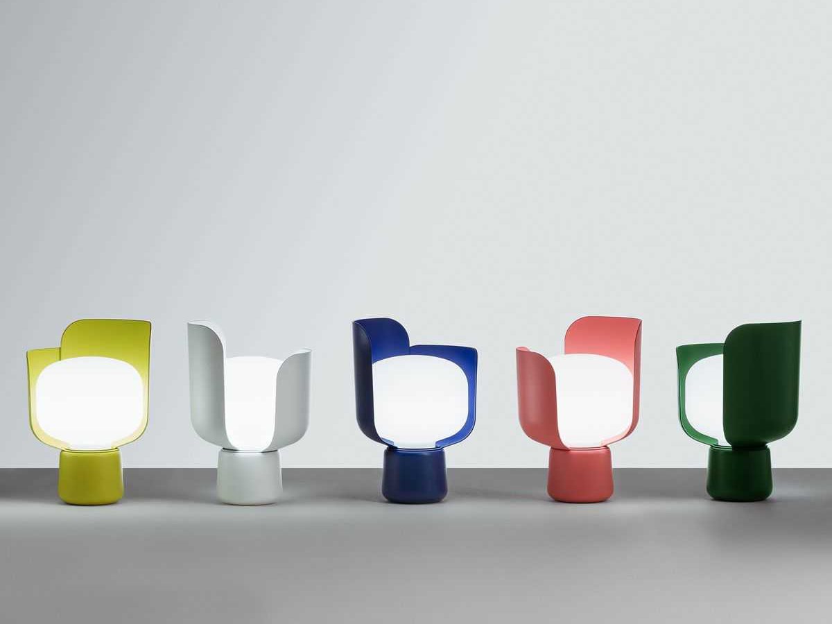 Tischlampe BLOM kobaltblau