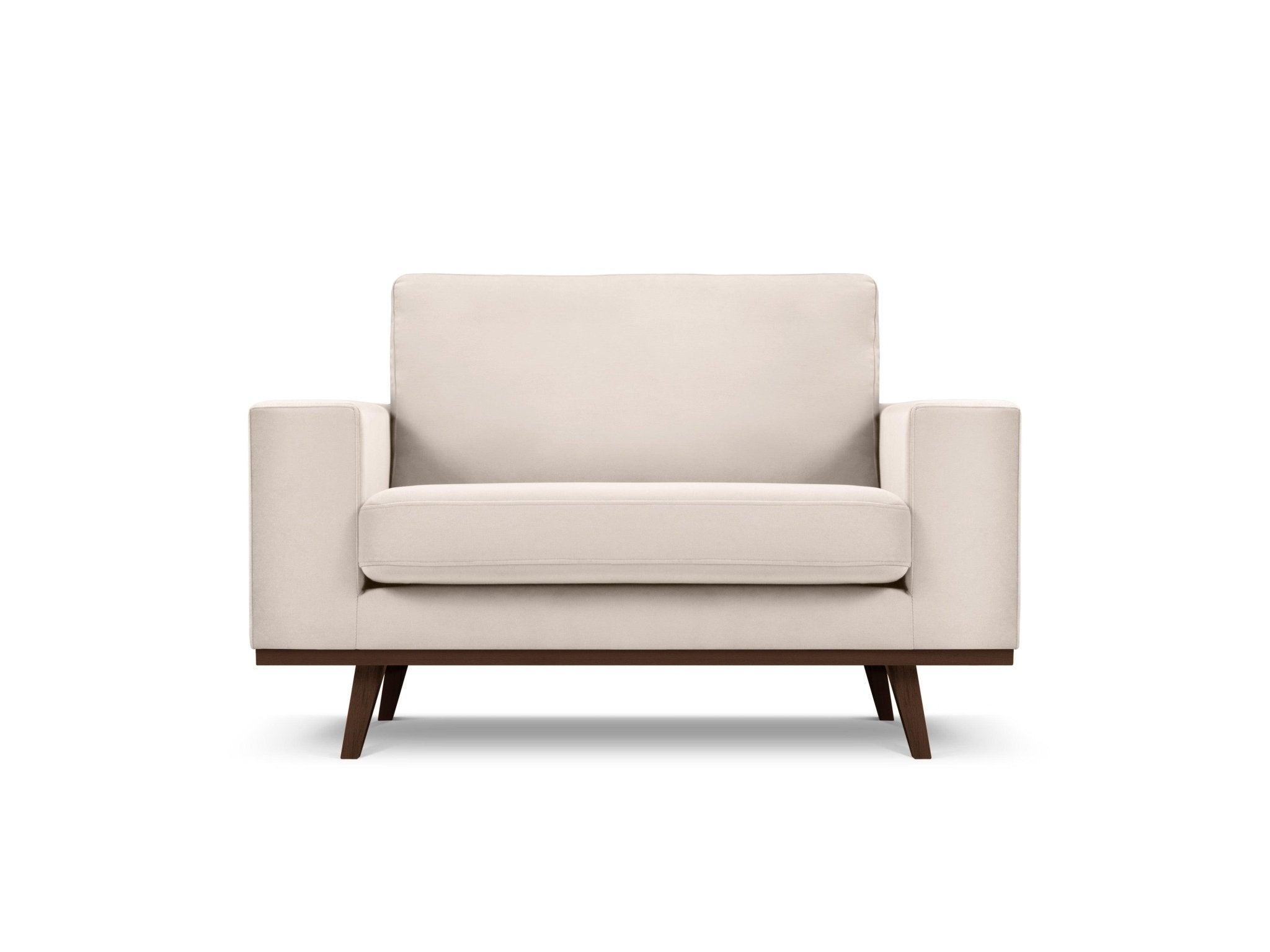 Fotel aksamitny HEBE beżowy Mazzini Sofas    Eye on Design