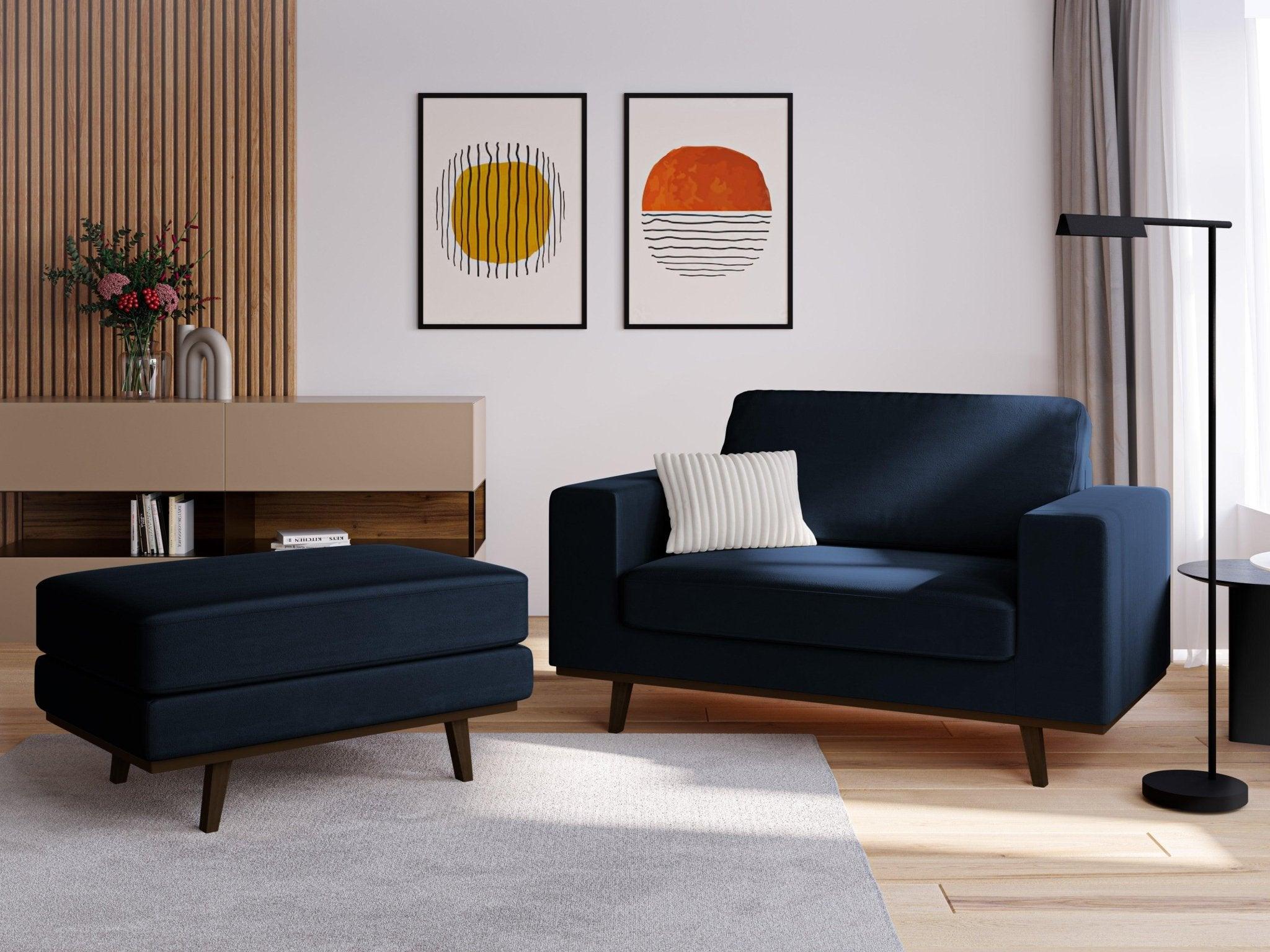 Fotel aksamitny HEBE granat królewski Mazzini Sofas    Eye on Design