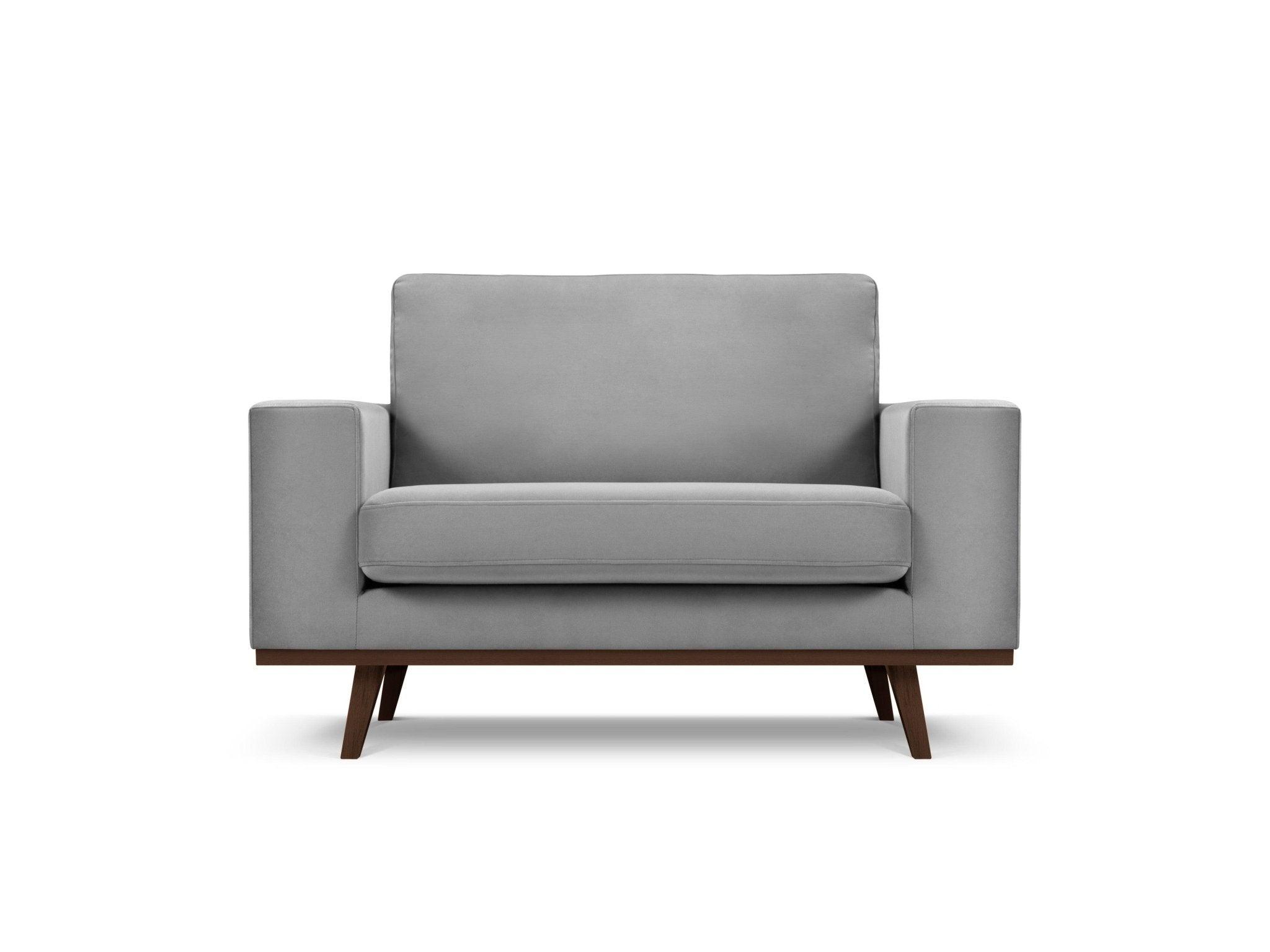 Fotel aksamitny HEBE szary Mazzini Sofas    Eye on Design