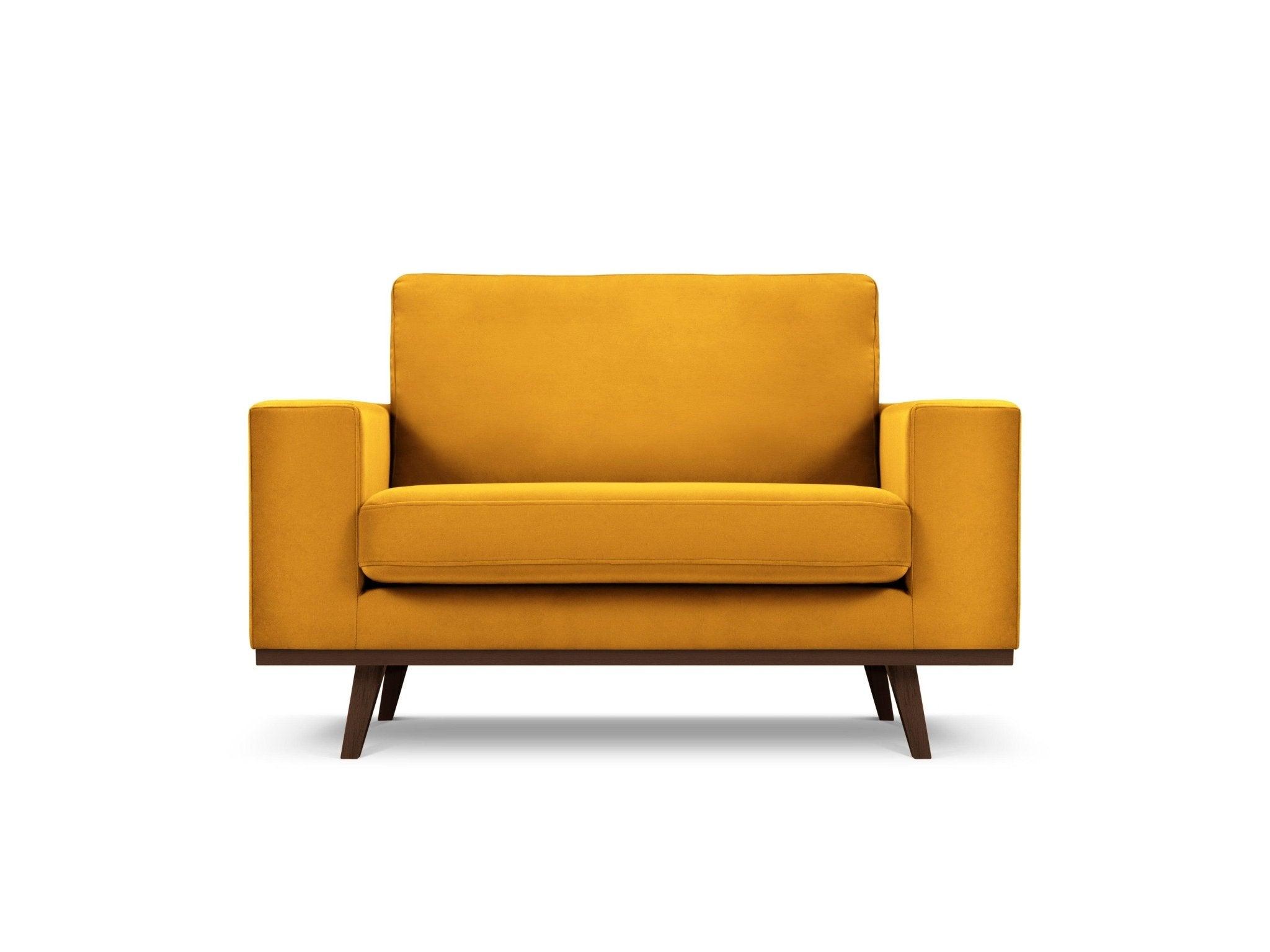 Fotel aksamitny HEBE żółty Mazzini Sofas    Eye on Design