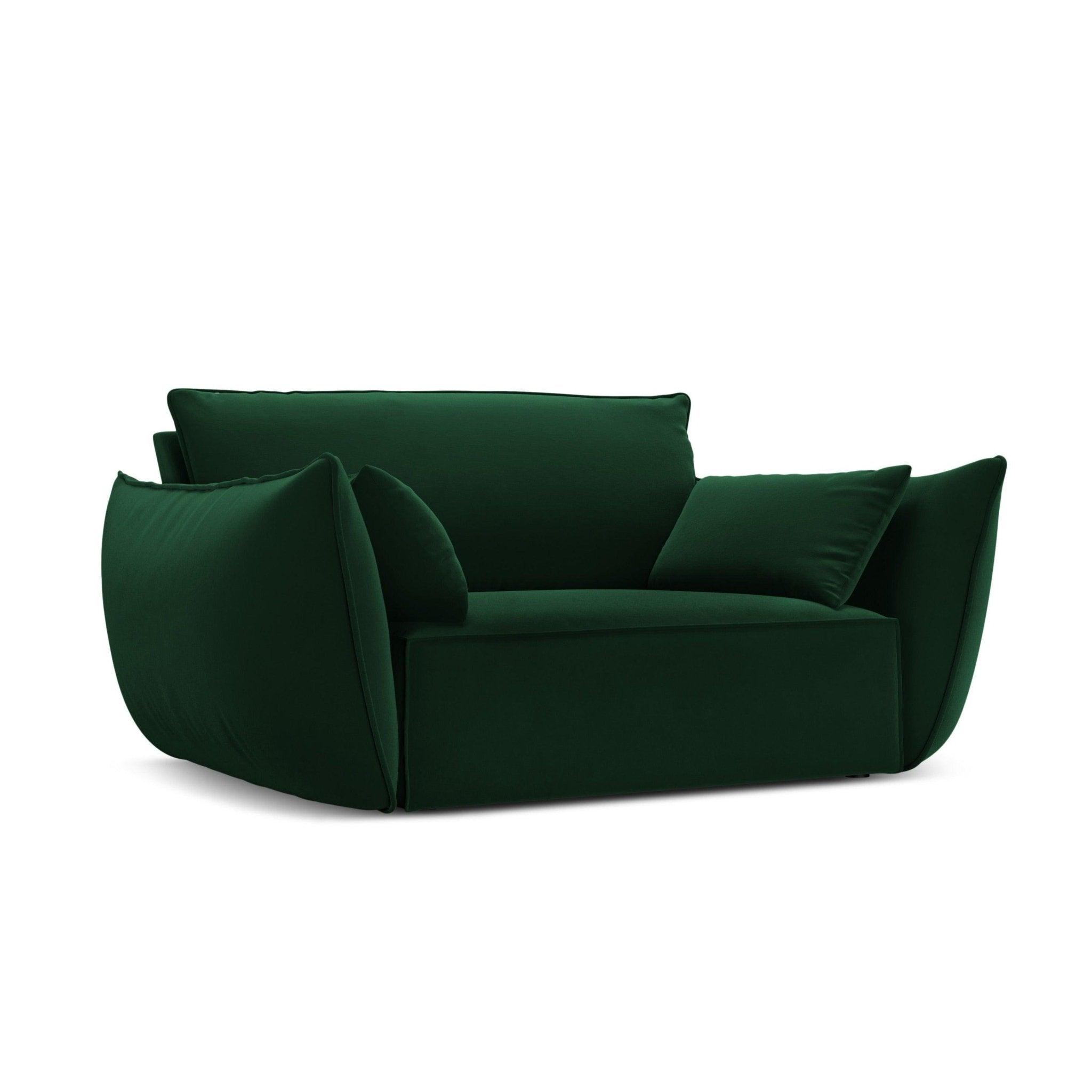 Fotel aksamitny VANDA butelkowa zieleń Mazzini Sofas    Eye on Design