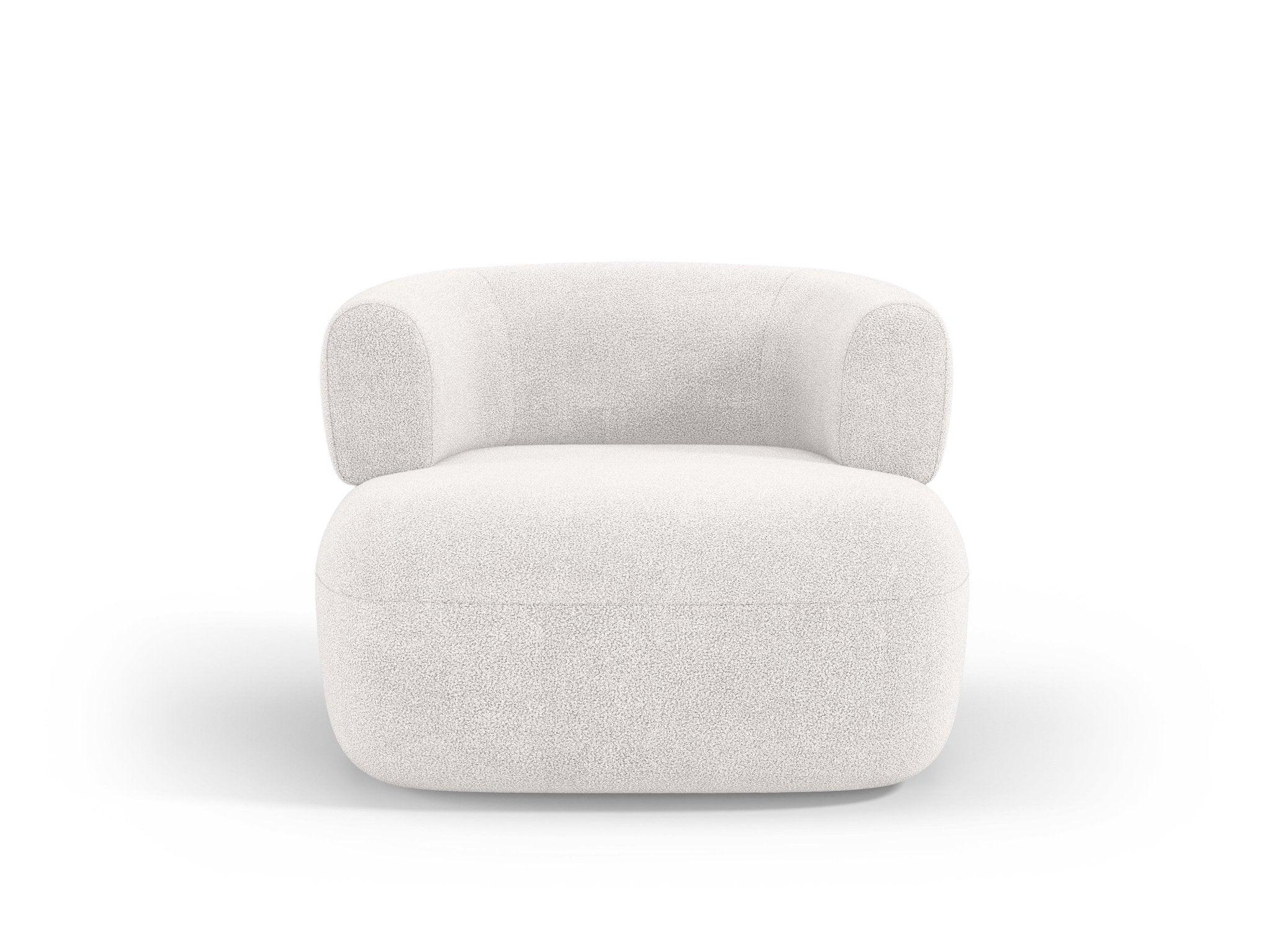 ALDRIN armchair white boucle Windsor & Co Eye on Design