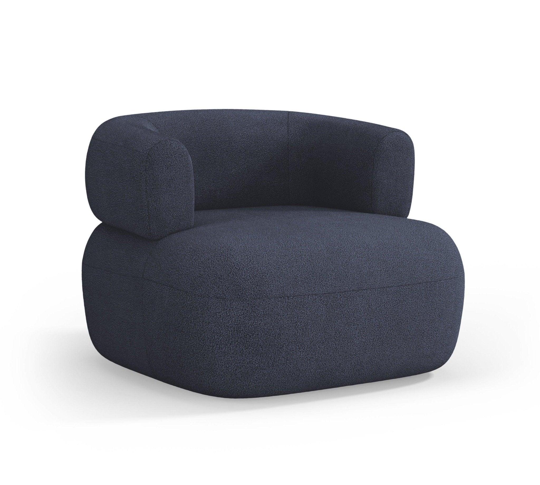 Fotel ALDRIN granatowy boucle Windsor & Co    Eye on Design