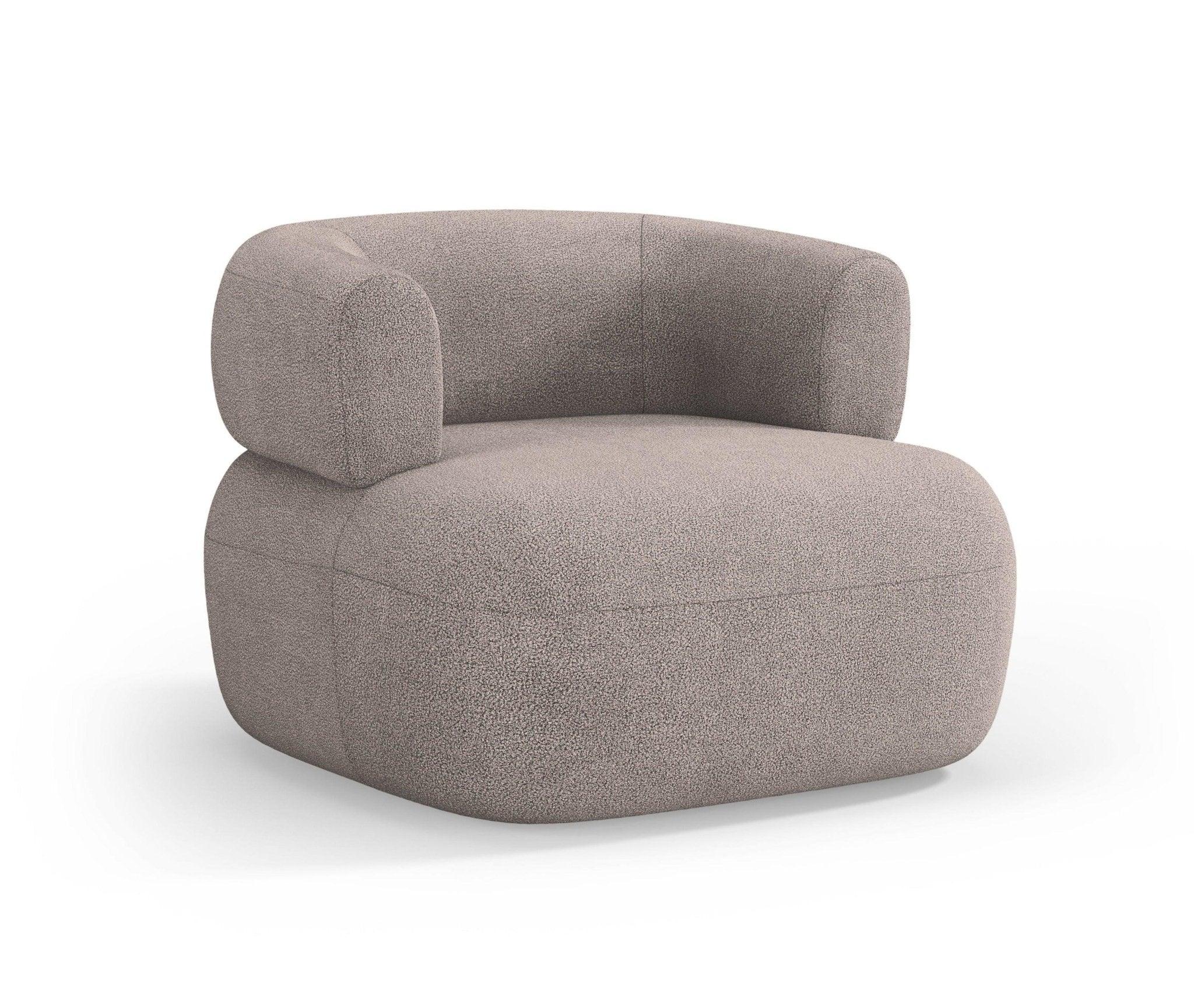 Fotel ALDRIN jasnobrązowy boucle Windsor & Co    Eye on Design