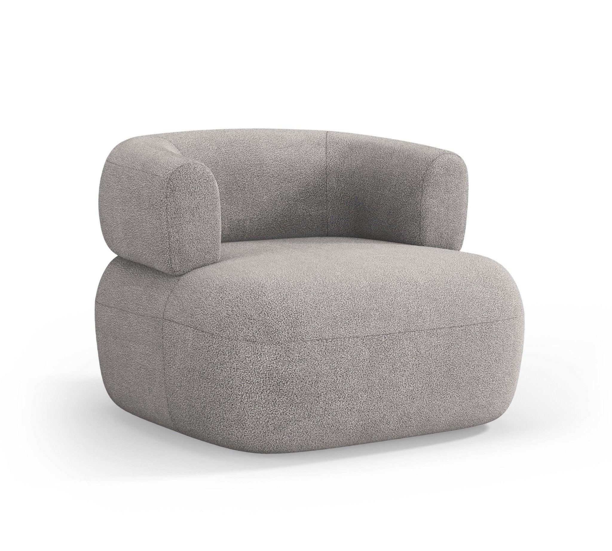Fotel ALDRIN jasnoszary boucle Windsor & Co    Eye on Design