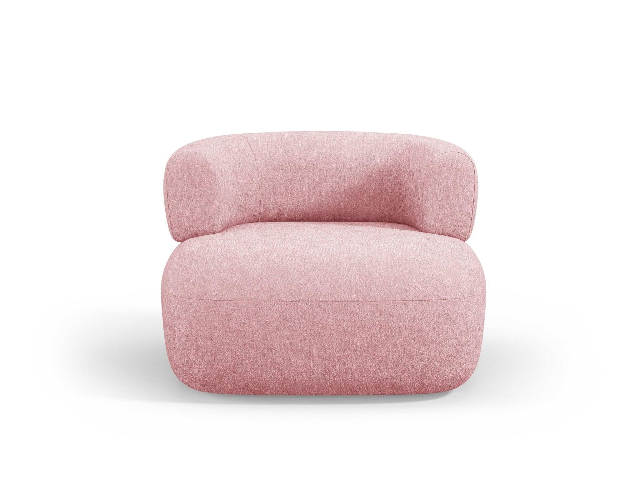 ALDRIN armchair pink chenille Windsor & Co Eye on Design