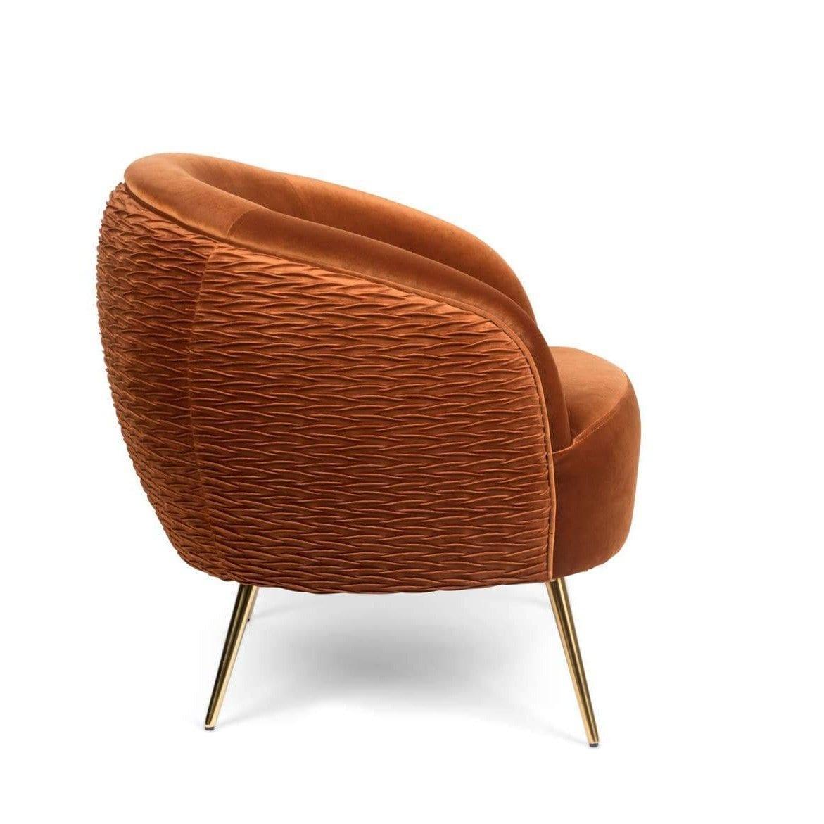 Fotel lounge SO CURVEY miedziany Bold Monkey    Eye on Design