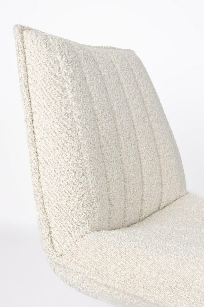 Fotel obrotowy JAX boucle biały White Label Living    Eye on Design