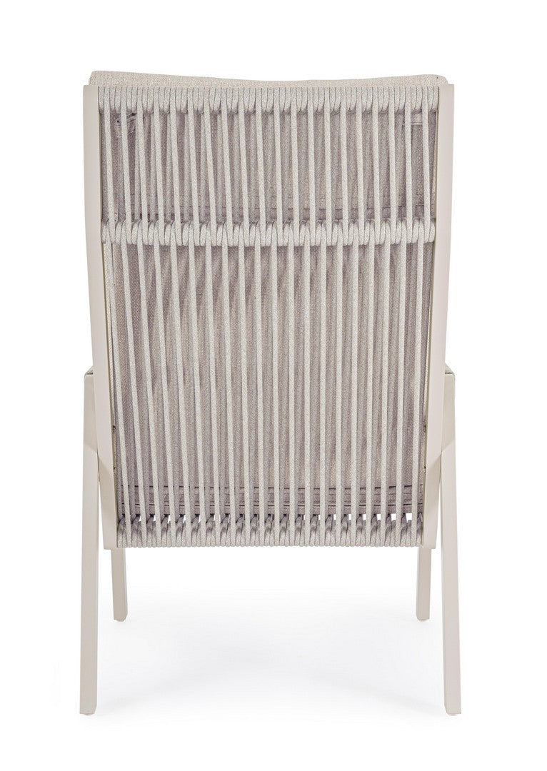 Außenstuhl EMERY beige-grau