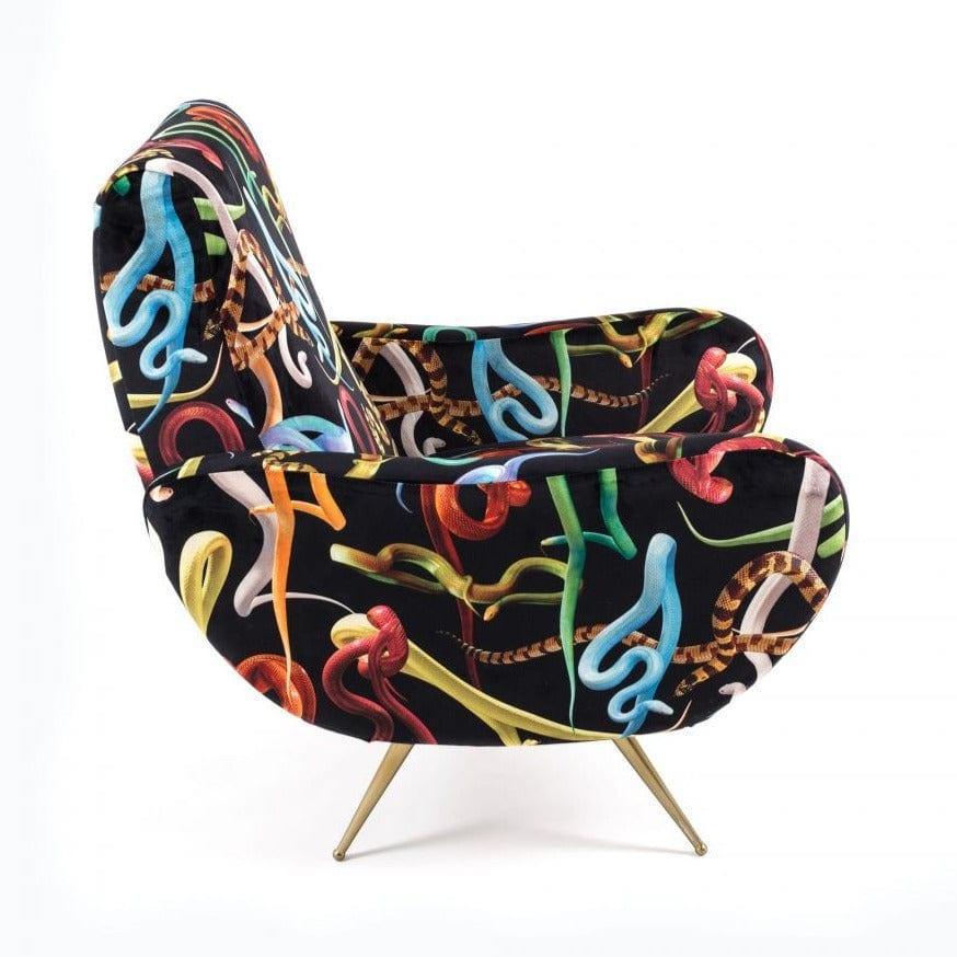 Fotel SNAKES czarny Seletti    Eye on Design