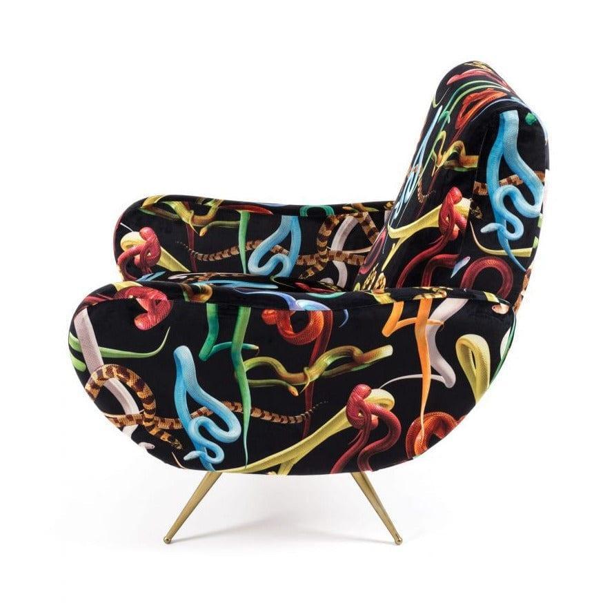 Fotel SNAKES czarny Seletti    Eye on Design