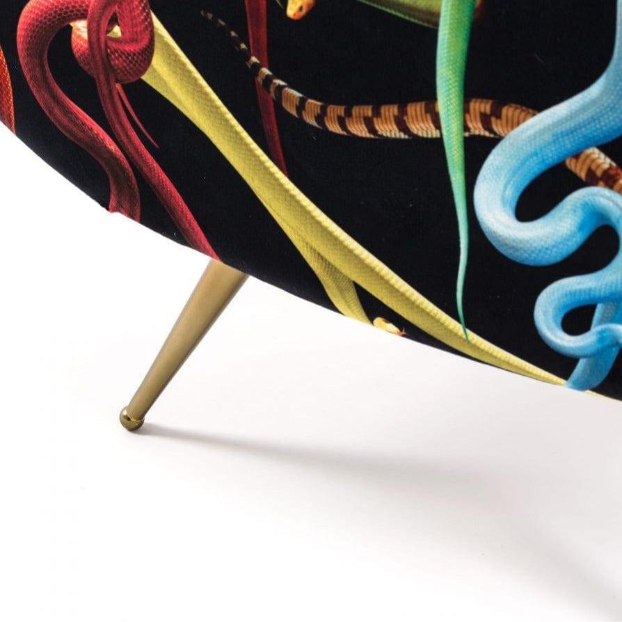 Fotel SNAKES czarny Seletti    Eye on Design