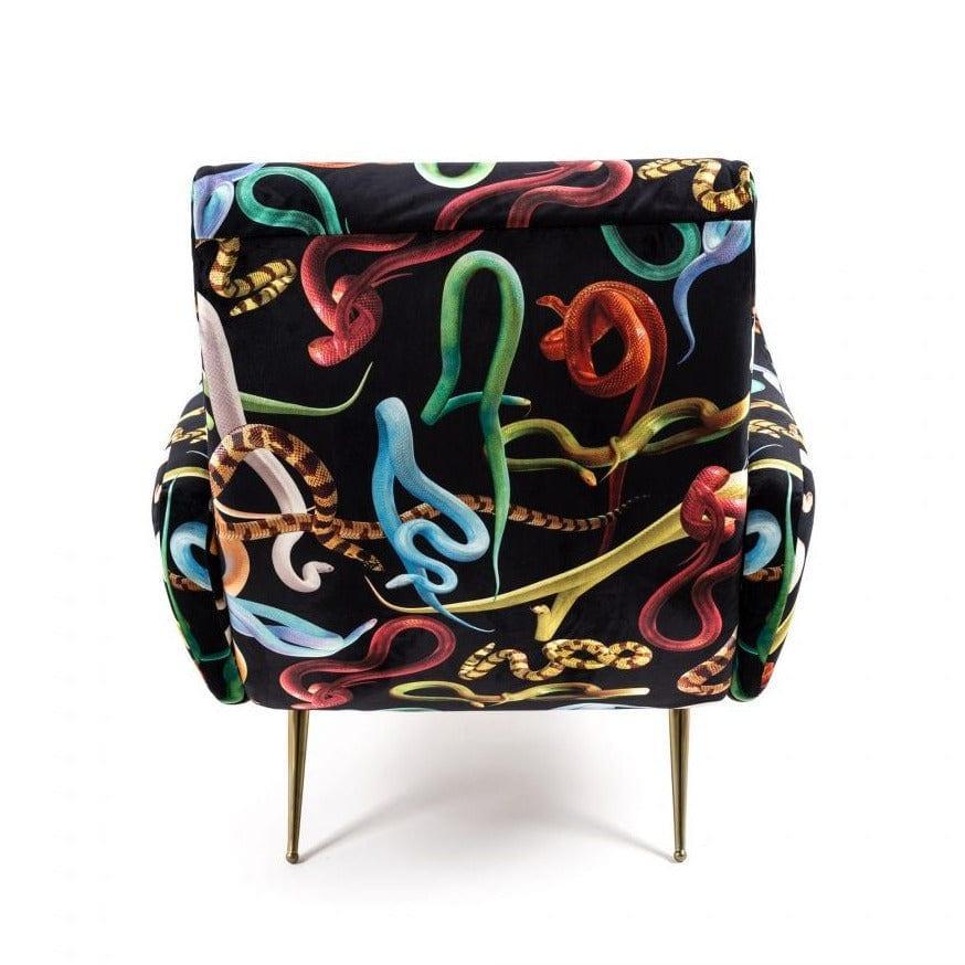 Fotel SNAKES czarny Seletti    Eye on Design