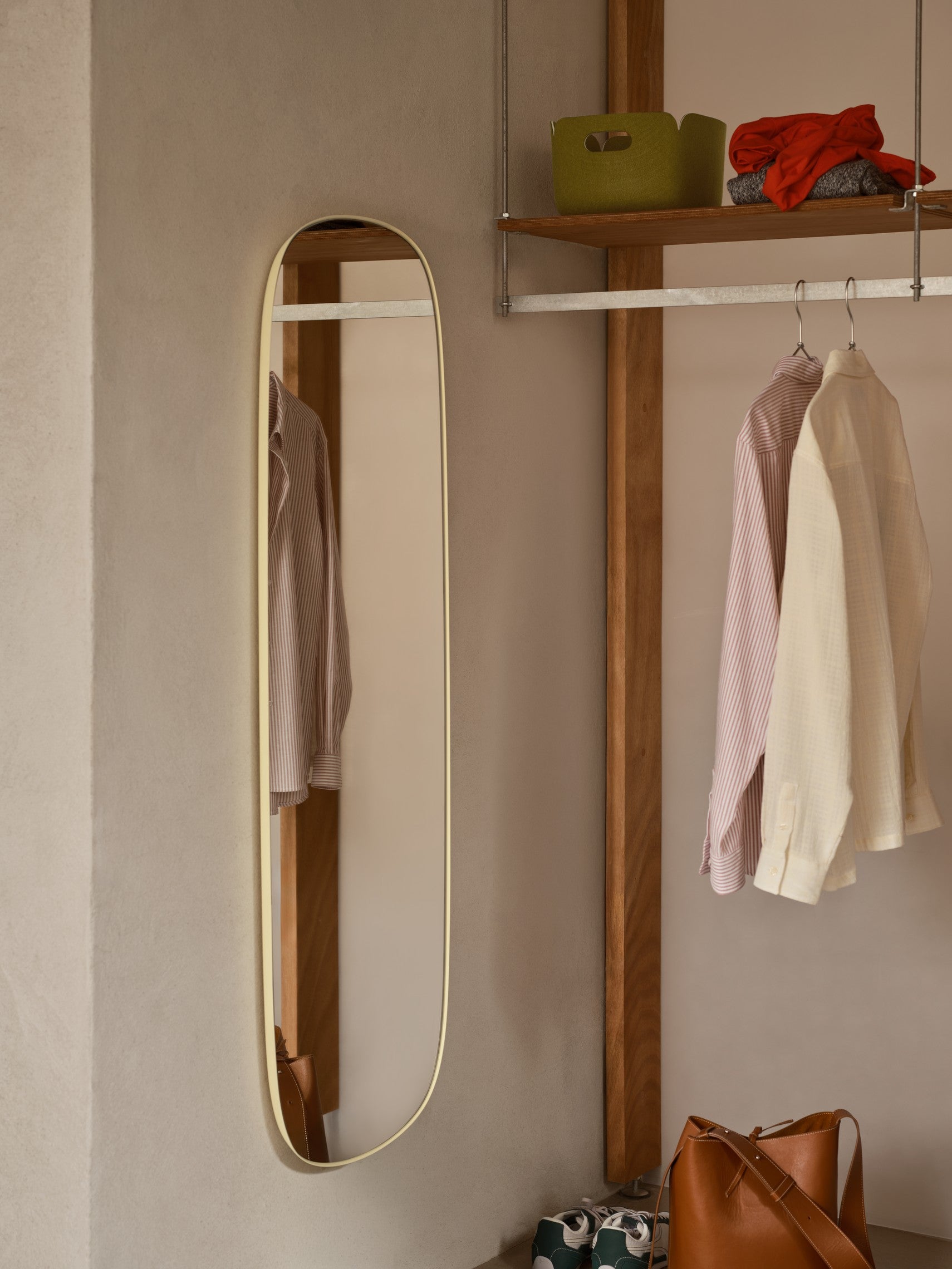 FRAMED mirror bright yellow frame