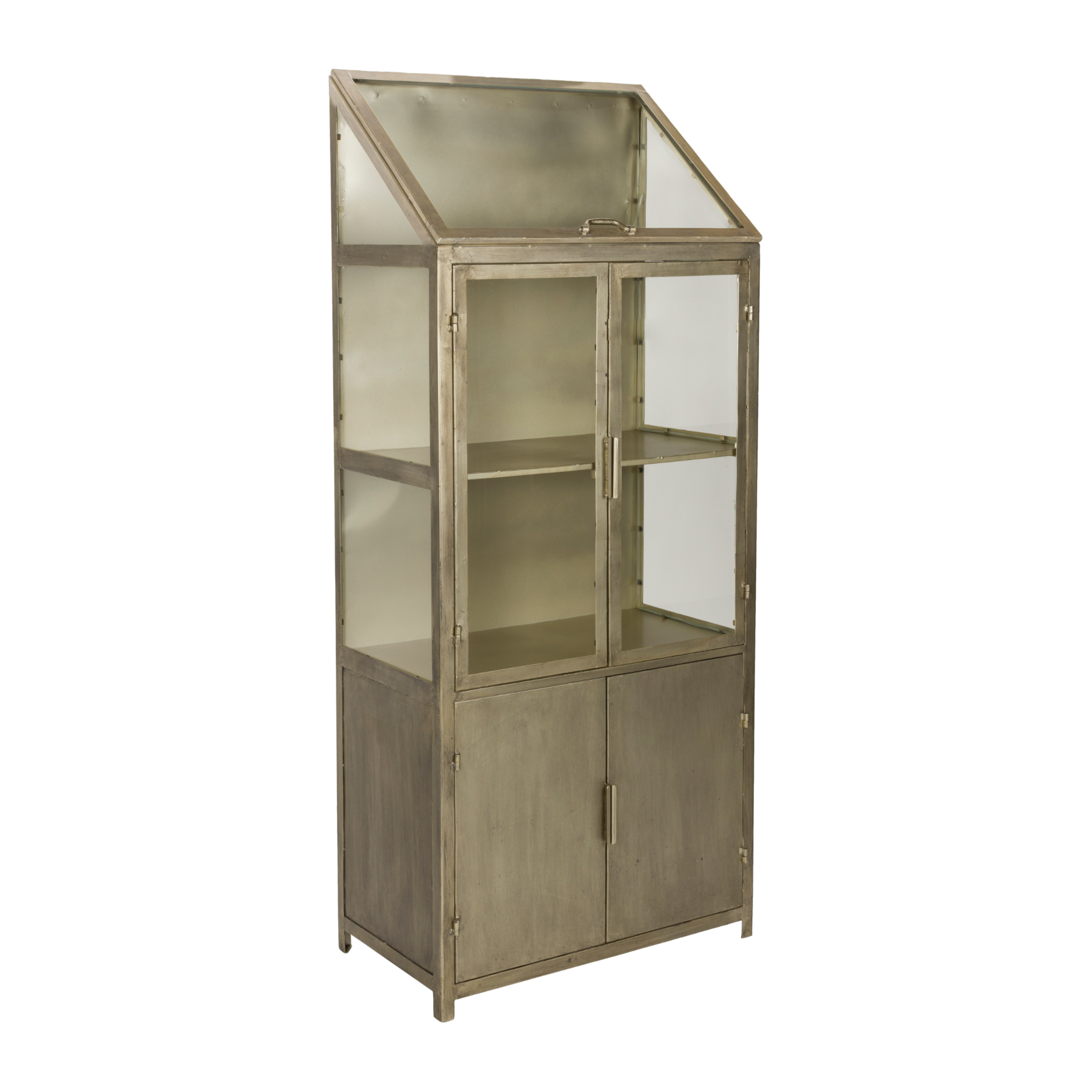 MONVISO industrial showcase antique gold