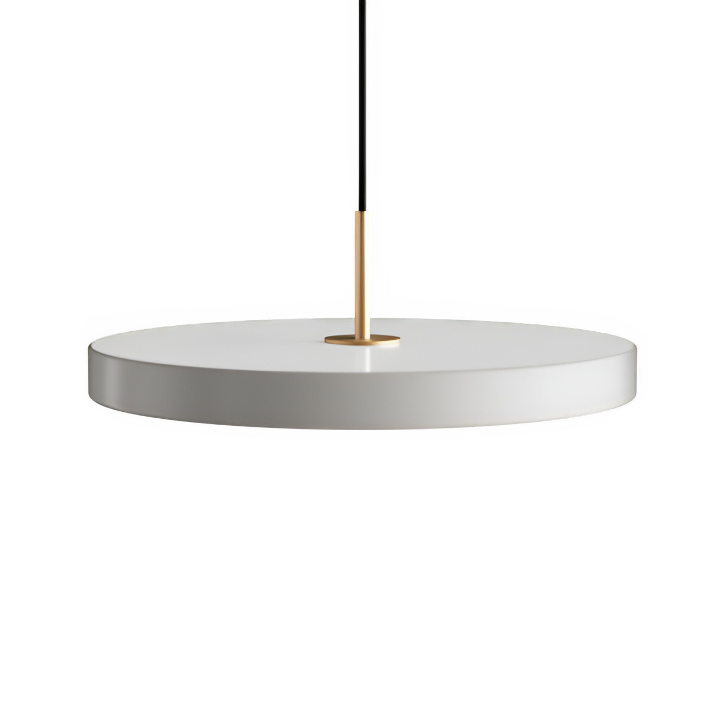 Pendelleuchte ASTERIA PLUS hellgrau mit goldener Einlage