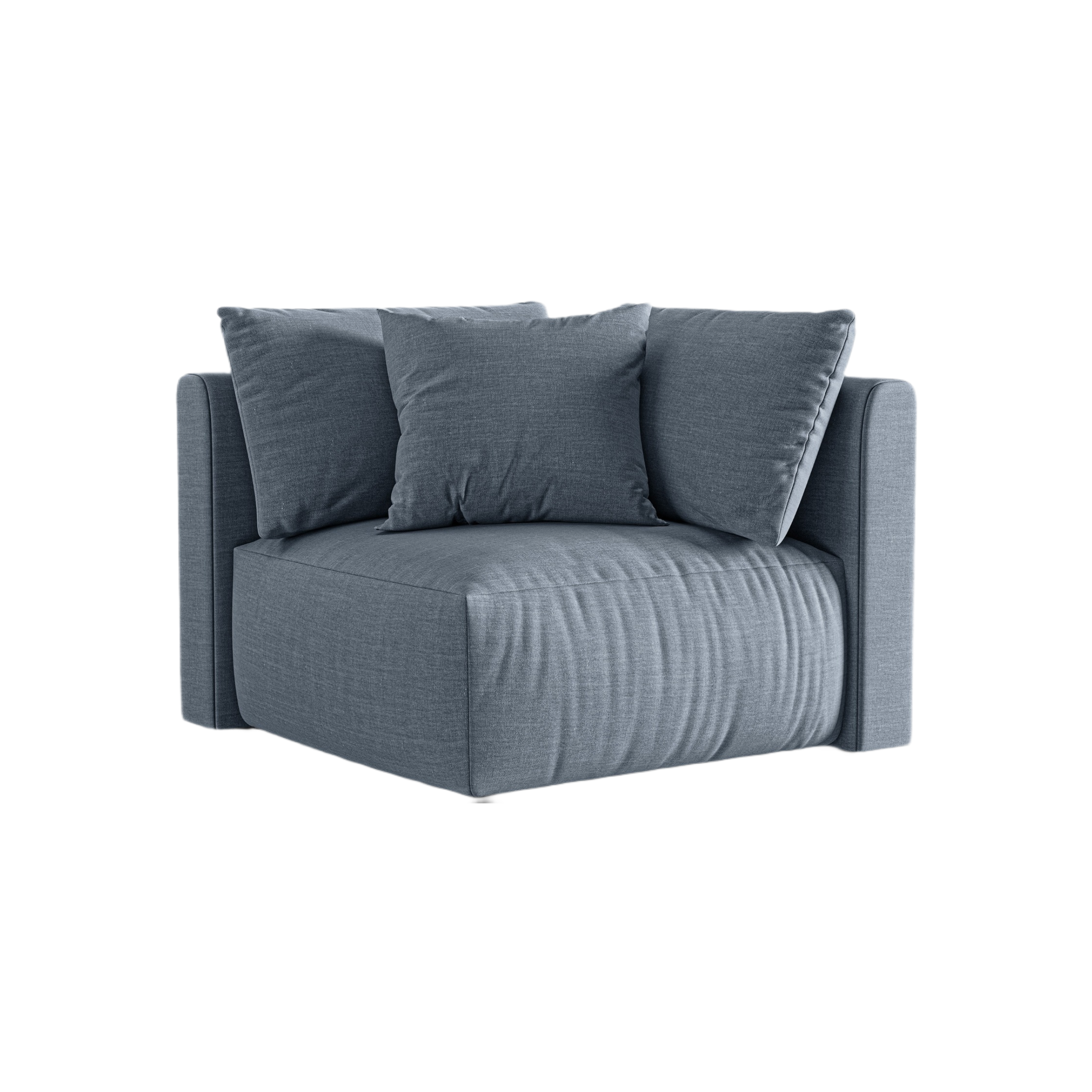 CHRIS Modular Sofa - Light Blue Chenille Corner Element