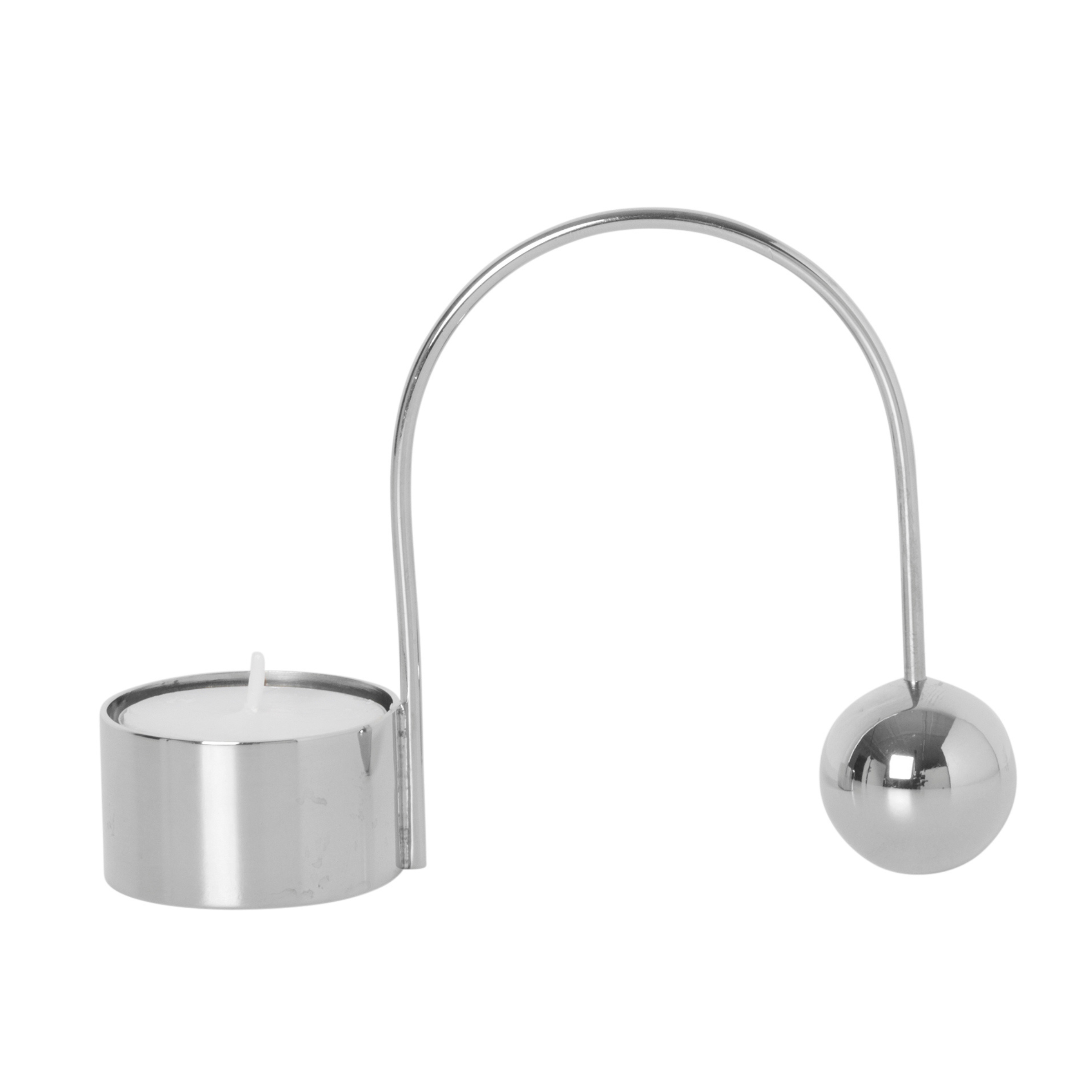 BALANCE TEELICHT Kerzenständer silber 