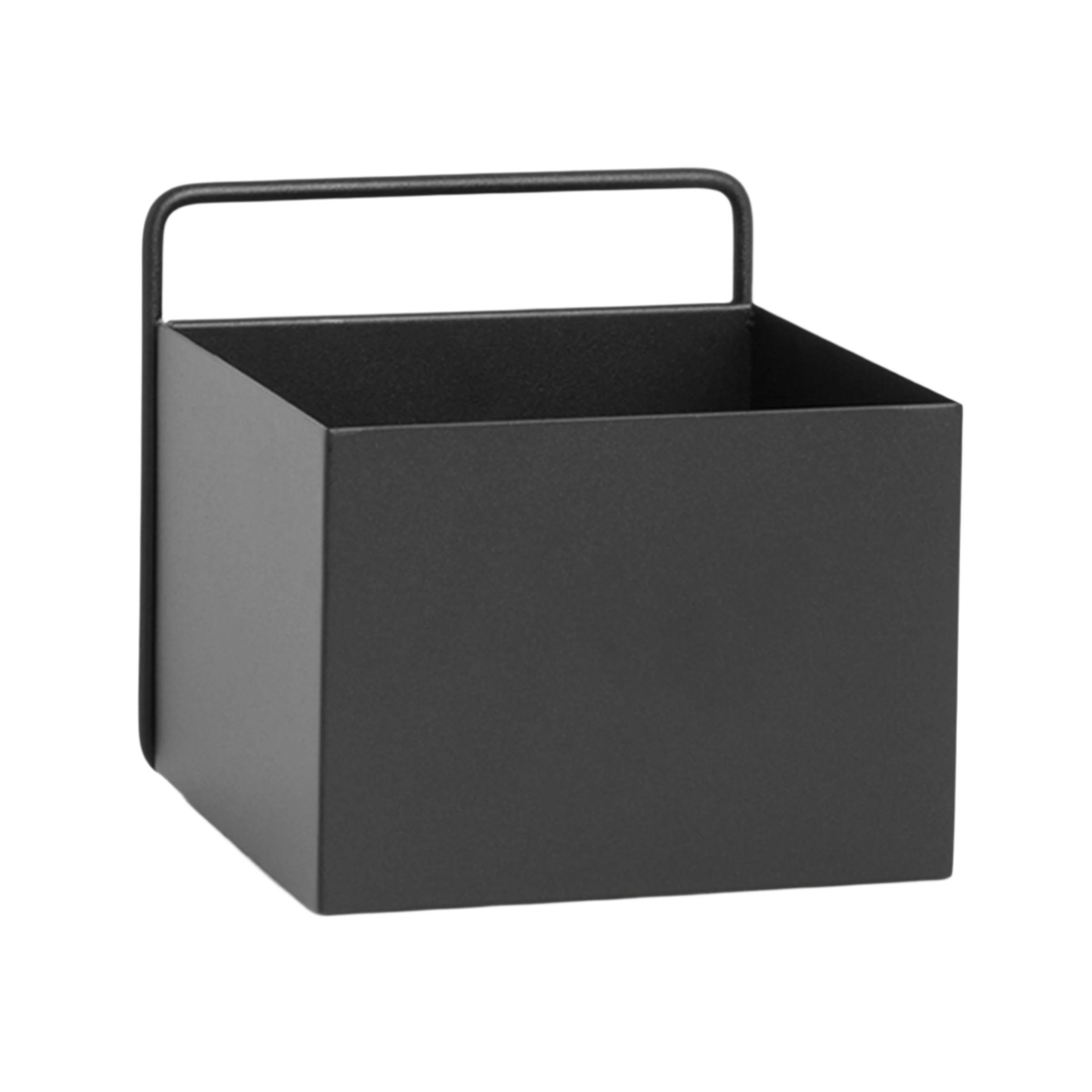 Hanging planter WALL SQUARE BOX black