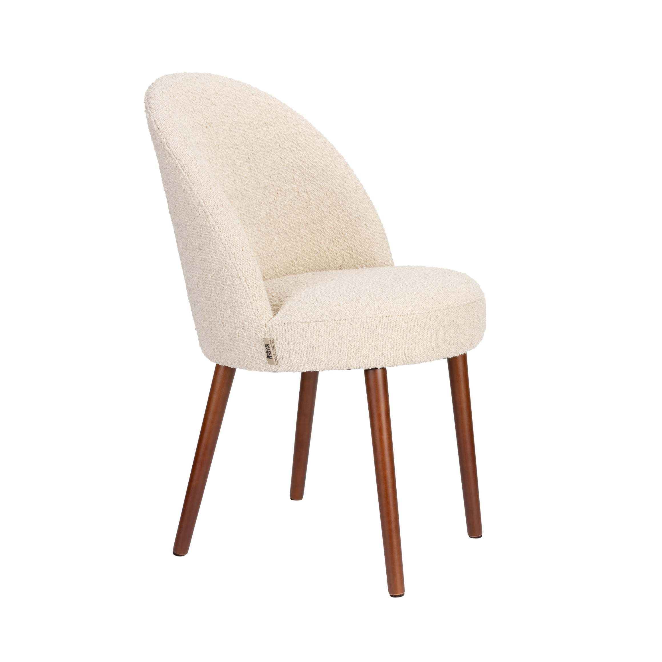 Stuhl BARBARA beige mit Holzgestell