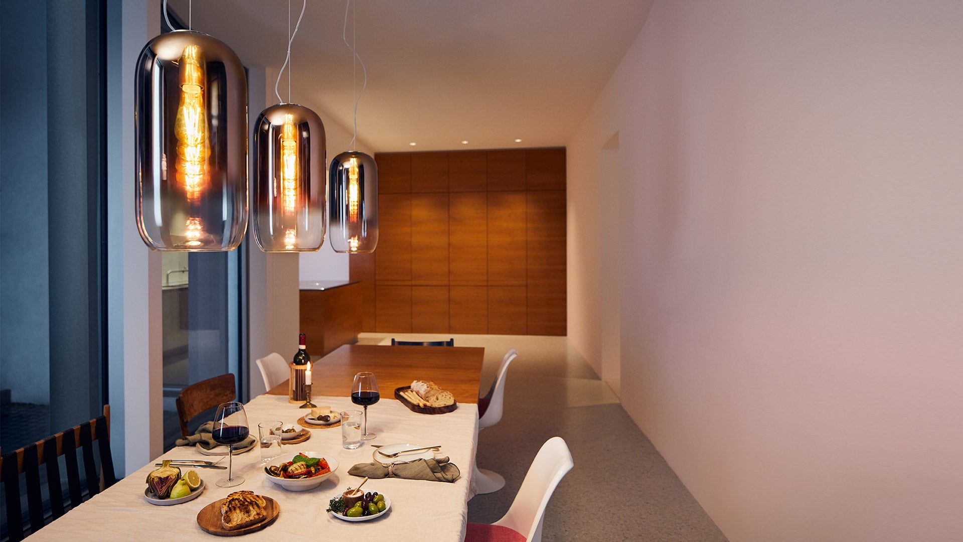 GOPLE Pendant Lamp in Copper with Black Finish