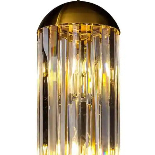 Lampa wisząca SILA kryształowy z brązowym