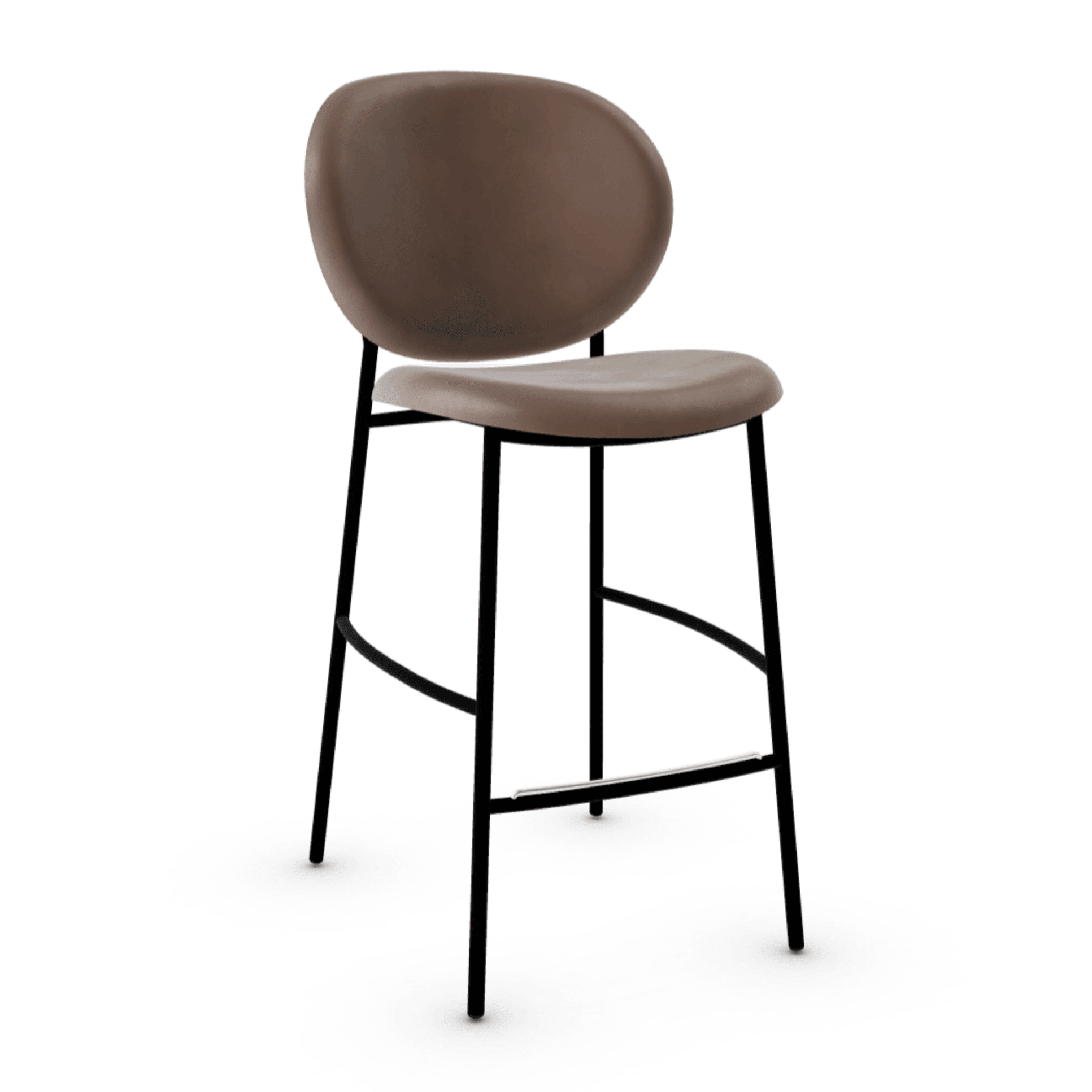 Hoker INÈS ciemnobeżowy Calligaris matowa czerń   Eye on Design
