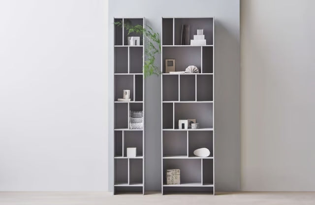 House bookcase gray veneer