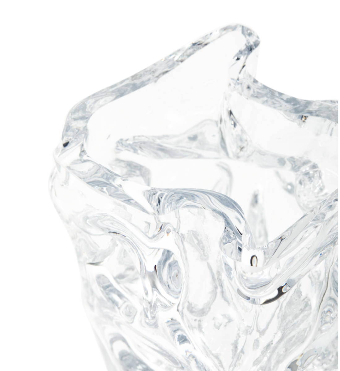 ICE glass vase