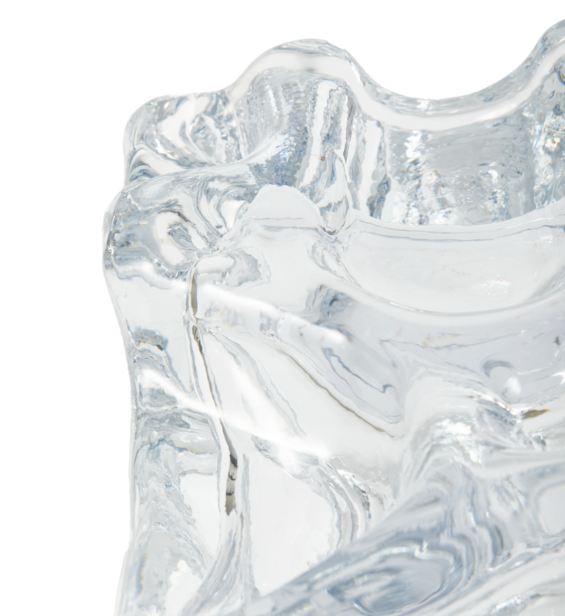 ICE glass vase