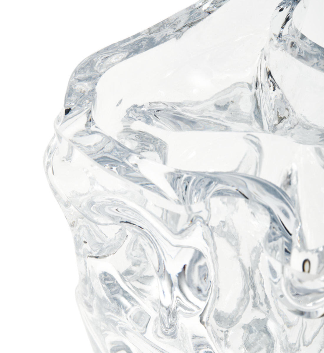 ICE glass vase