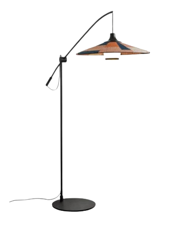 Floor lamps with an arm