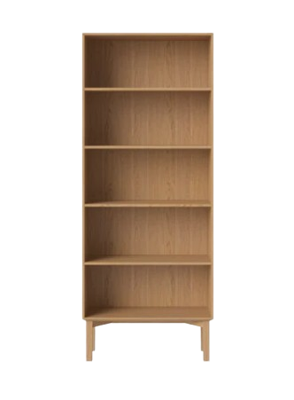 wooden shelves