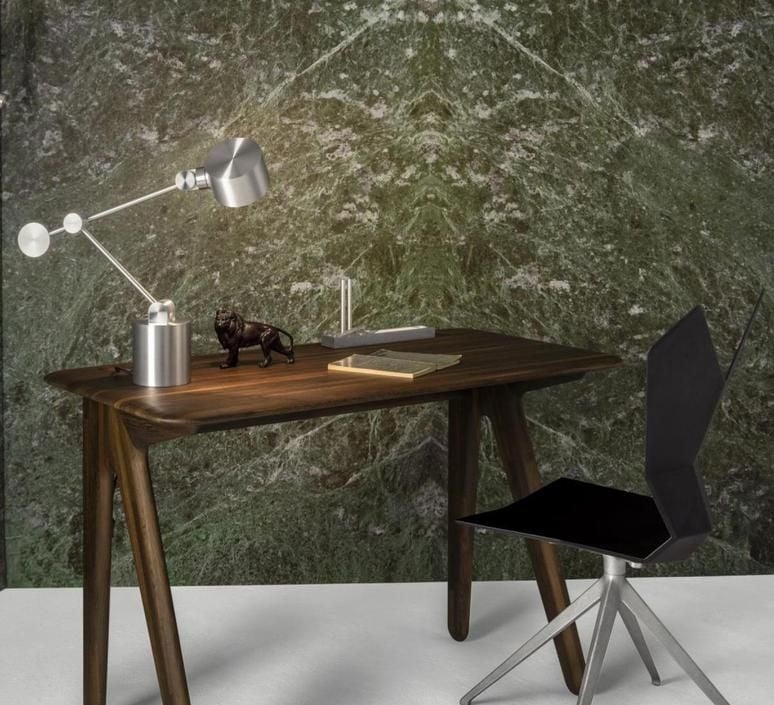 Desk Slab Black Eiche Holz [Julia] [Kürze]