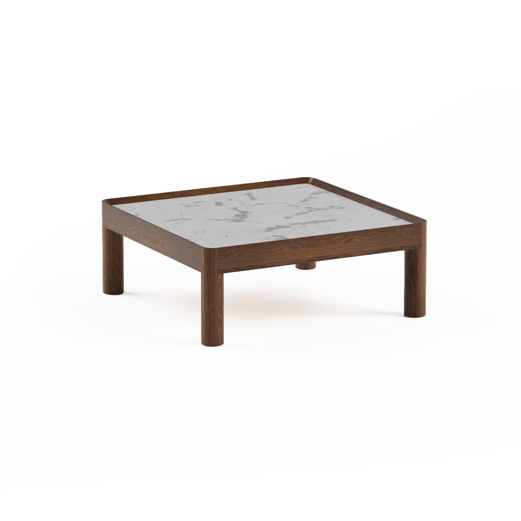 INSET MID Coffee Table Dark Oak Wood