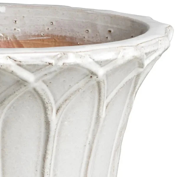 IVERSION Set aus hellgrauen Keramiktöpfen für den Außenbereich